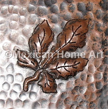 Copper Tile Ash Motif