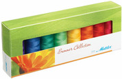 Mettler Thread Silk Finish 100% Mercerized Cotton Sewing Set; 8 Spools Summer Colors