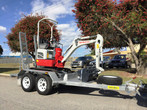 Takeuchi TB210R on PT20 Plant Trailer from Digrite