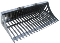 New : Rake Bucket Skid Steer Track Loader Attachment for Hire