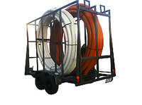 New : Mechanical Brake Poly Coil Pipe Trailer for Hire