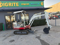 Used Takeuchi TB016 Canopy 1.7t Mini Excavator 2311 Hours
