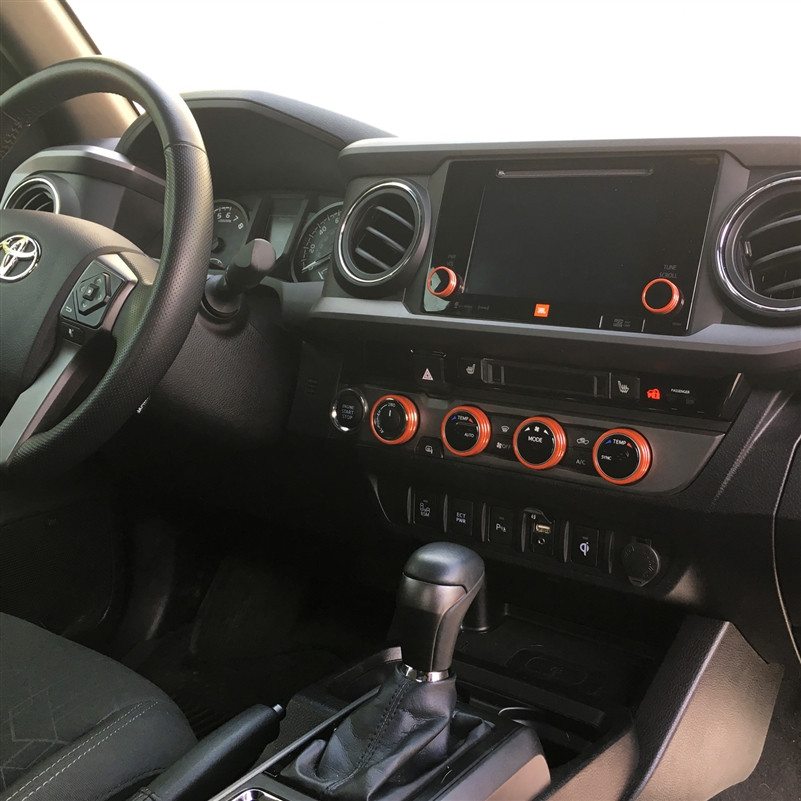 Toyota Tacoma 2016 Up Billet Interior Knob Kits