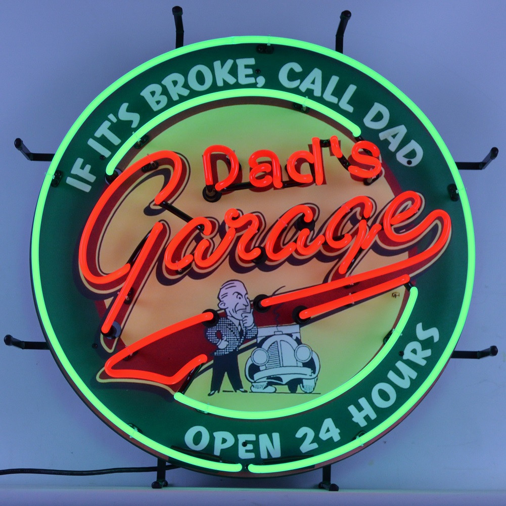 Dad's Garage Neon Sign | Auto Gear Direct