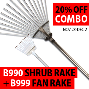 B990+B999 Combo: Shrub Rake and Fan Rake 35-71"