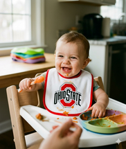 Ohio State Buckeyes Officially Licensed 100% Cotton Baby Bib