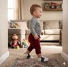 Ohio State Buckeyes Pre-Walker Baby Shoes - Black Trim