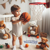 Houston Rockets Cougars Loves Basketball Baby Bodysuit