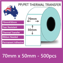Barcode Labels |Thermal Transfer Polypropylene Labels | 70x50x40 | Microtrade