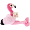 Plush Pink Flamingo Dog Toy