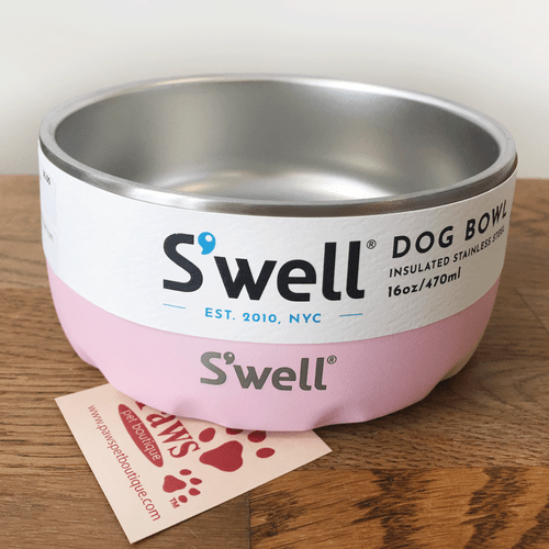 S'well Pink Insulated Pet Bowl