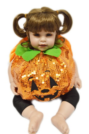 Sequin Pumpkin Costume for Adora Dolls