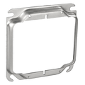 4" Square 2-Gang  1-1/4" Raised Plaster Ring #TP501