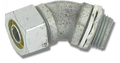 1/2" 45 Degree Liquid Tight Die Cast Connector
