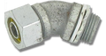 3/4" 45 Degree Liquid Tight Die Cast Connector