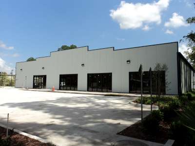 commercial building using insulated metal panels
