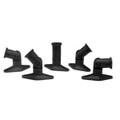 Vantage Point SATS05B Satellite Speaker Mounts for Home Theater Systems - Black (5-Pack)