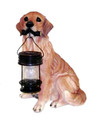 Tan Labrador Retriever Dog Carry Lantern Solar Light (GR5190A) 