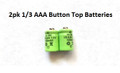  Rechargeable 1/3 AAA 100 mAh 1.2V Ni-MH Button Top Batteries (2/4/6/8/10PK)