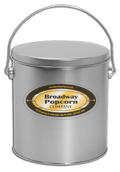 1 Gallon Solid Platinum Popcorn Tin