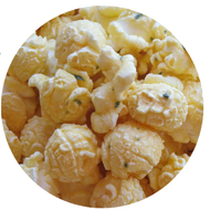Parmesan garlic flavored popcorn