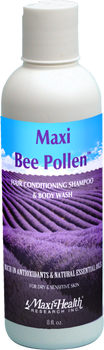 Maxi Health - Bee Pollen Cleanser - Shampoo, Conditioner & Body Wash for Sensitive Skin or Eczema - 8 oz Granules - DoctorVicks.com