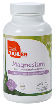 Zahler's - Magnesium Citrate 200 mg - 120 Capsules - DoctorVicks.com