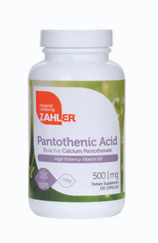 Zahler's - Pantothenic Acid - Stress Reliever - 120 Capsules - DoctorVicks.com