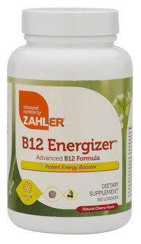 Zahler's - B12 Energizer 1000 mcg - as Methylcobalamin - Cherry Flavor -  360 Lozenges