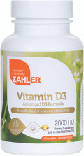 Zahler's - Vitamin D3 1000 IU - Orange Flavor - 120 Chewies - DoctorVicks.com