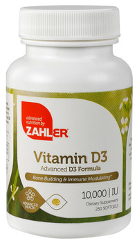 Zahler's - Vitamin D3 10000 IU - 250 Softgels