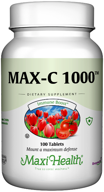 Maxi Health Max C 1000 Mg Kosher Vitamin C Bioflavonoids Doctorvicks Com Maxi Health Max C 1000 Mg Kosher Vitamin C Bioflavonoids Doctorvicks Com