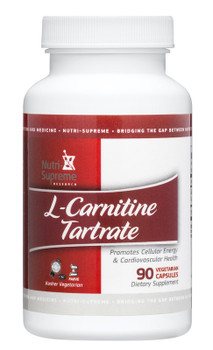 Nutri Supreme - L-Carnitine Tartrate - 90 Capsules - Front - DoctorVicks.com
