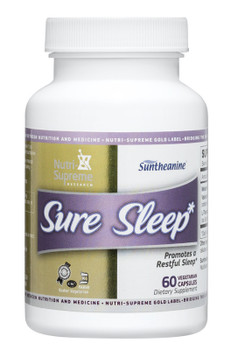 Nutri Supreme - Sure Sleep - Melatonin 3 mg - 60 Capsules - Front - DoctorVicks.com