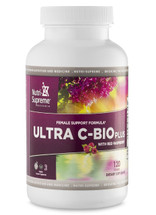 Nutri Supreme - Ultra C-Bio Plus with Red Raspberry - 120 Tablets - Front - DoctorVicks.com
