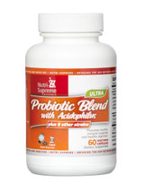Nutri Supreme - Ultra Probiotic Blend 20 Billion Live & Active CFUs - 60 Capsules - Front - DoctorVicks.com