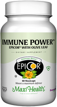Maxi Health - Immune Power - Kosher EpiCor With Olive Leaf Extract - 60 MaxiCaps