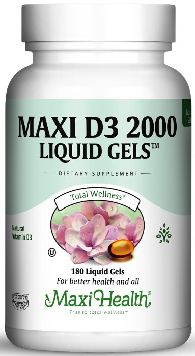 Maxi Health Maxi Vitamin D3 2000 Iu 90 180 Liquid Softgels