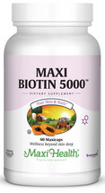 Maxi Health - Maxi Biotin 5000 mcg - 60 MaxiCaps - DoctorVicks.com