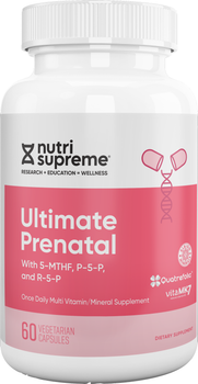 Nutri Supreme - Ultimate Prenatal with 5MTHF & P-5-P - 60 Capsules - DoctorVicks.com