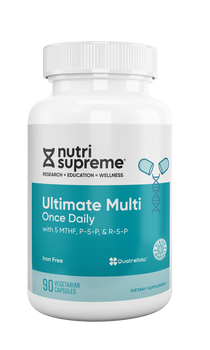 Nutri Supreme - Ultimate Multi Once Daily with 5 MTHF & P-5-P - 90 Capsules - Front - DoctorVicks.com