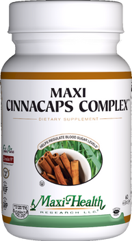 Maxi Health - Maxi Cinnacaps Complex - 60/120 MaxiCaps - DoctorVicks.com