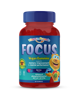 Vitamin Friends - FOCUS Berries Natural Flavor - 60 Gummy Bears - DoctorVicks.com