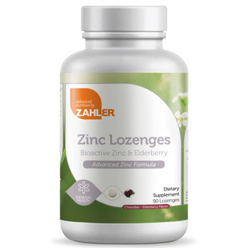 Zahler - Zinc Lozenges - Bioactive Zinc & Elderberry - Elderberry Flavor -  90 Lozenges - DoctorVicks.com