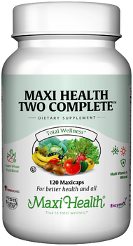 Maxi Health - Maxi Health Two Complete With Iron - Multivitamin & Mineral - 60/120/180 MaxiCaps - DoctorVicks.com