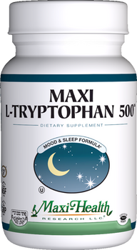 Maxi Health - Maxi L-Tryptophan 500 - Sleep Formula - 90 MaxiCaps - DoctorVicks.com
