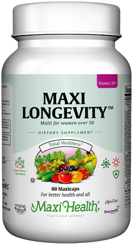 Maxi Health - Maxi Longevity for Women - Multivitamin & Mineral - 60/120 MaxiCaps - DoctorVicks.com