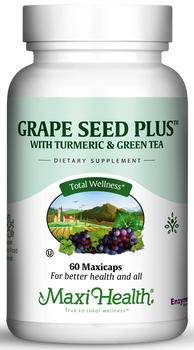 Maxi Health - Grape Seed Plus™ - OPC with Turmeric and Green Tea - 60 MaxiCaps - DoctorVicks.com