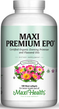 Maxi Health - Maxi Premium EPO - Evening Primrose & Flaxseed Oils - 90/180 Liquid MaxiCaps - DoctorVicks.com