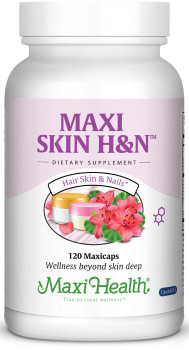 Maxi Health - Maxi Skin H&N Support - Kosher Skin, Hair & Nail Formula - 60/120 MaxiCaps - DoctorVicks.com